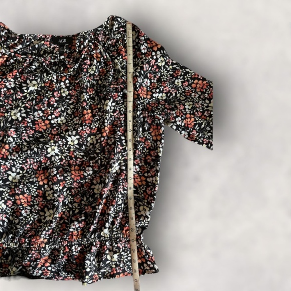 AGB Floral 3/4 Sleeve XL‎ Blouse - Picture 7 of 7